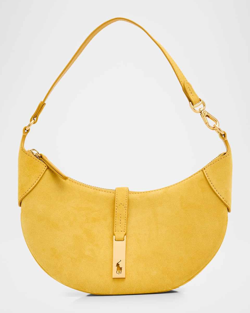 Polo ID Suede Mini Shoulder Bag